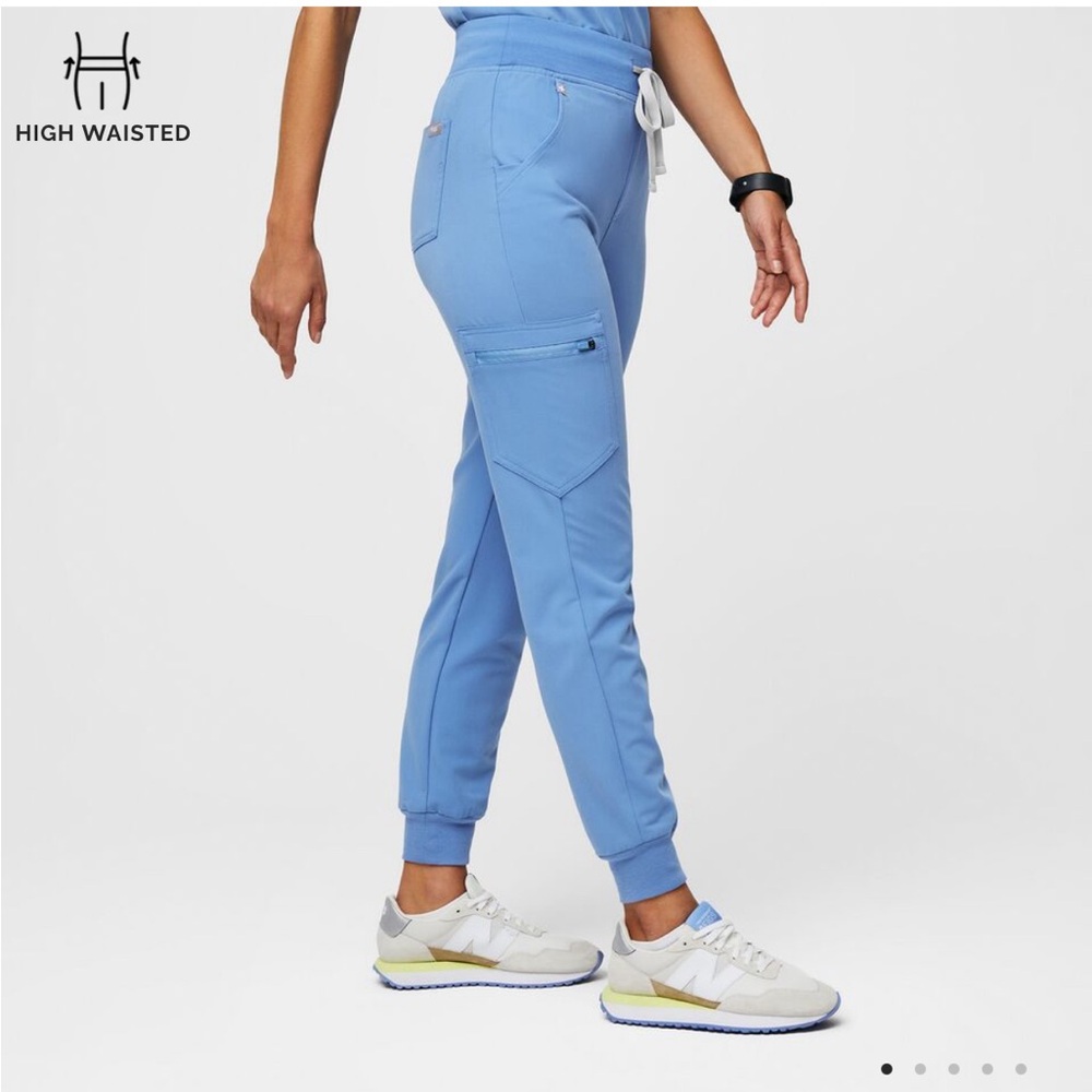 FIGS Ceil Blue Zamora high waisted jogger scrub pant XS!